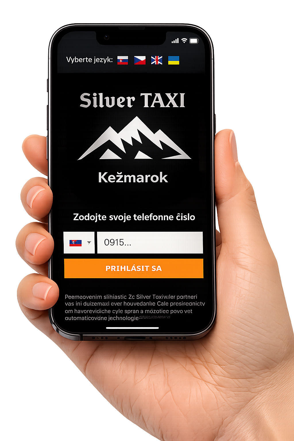Silver TAXI aplikácia